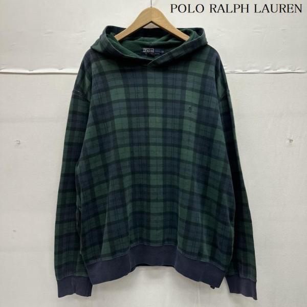 ポロラルフローレン 90s ロゴ 刺繍 ブラックウォッチ チェック