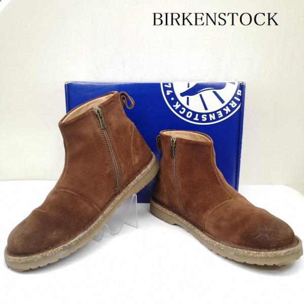 ビルケンシュトック MELROSE サイドジップ レザー ブーツ 38 24.5cm