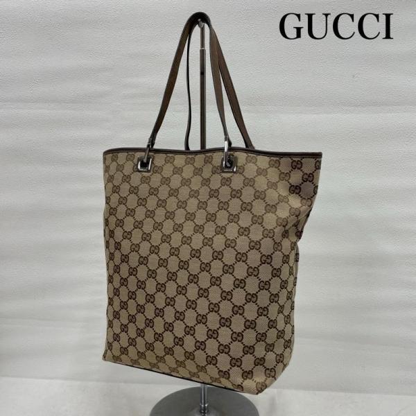 GUCCI（グッチ） GG キャンバス トート ハンド バッグ ロゴ 巾着 付き