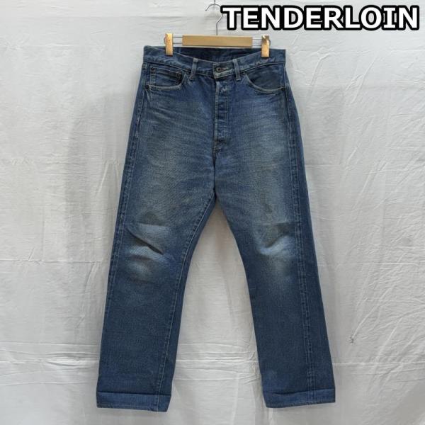 テンダーロイン シンチバック セルビッチ ワイド ストレート デニム