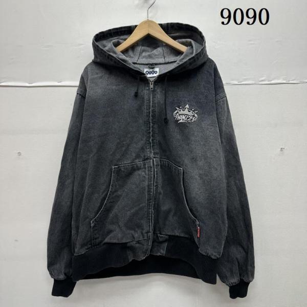 古着 9090 King Logo Vintage Denim Hoodie デニム フード ジャケット