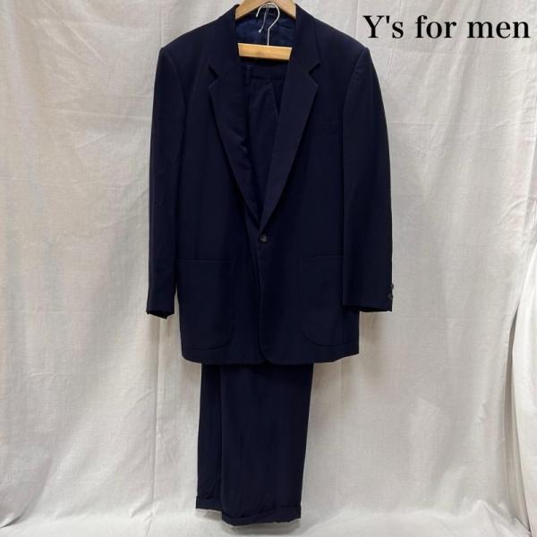 メーカー：ワイズフォーメン / Y's for men形状：セットアップ / セットアップサイズ：表記サイズ：S肩幅：46 cm、袖丈：61 cm、着丈：75 cm、身幅：55 cm、ウエスト：72 cm、もも周り：64 cm、裾周り：40...