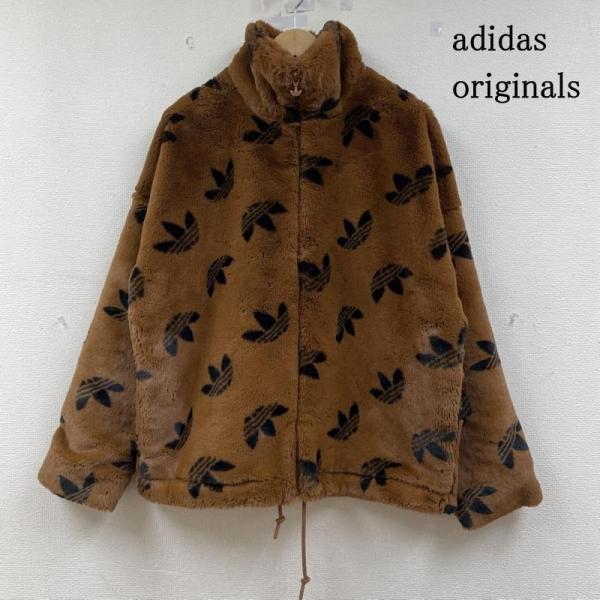 adidasファージャケットMサイズ adidas Originals モノグラム ファージャケット （ワイルドブラウン