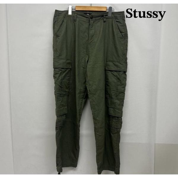 ステューシー ミニタリーパンツ カーゴ ワイドシルエット コットン 32