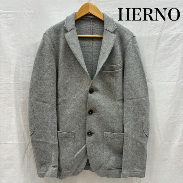 ディースクエアード　ドッキング　エルボーパッチ　くるみ　テーラードジャケット ヘルノ ウール ポリエステル 3B テーラード ジャケット ブレザー