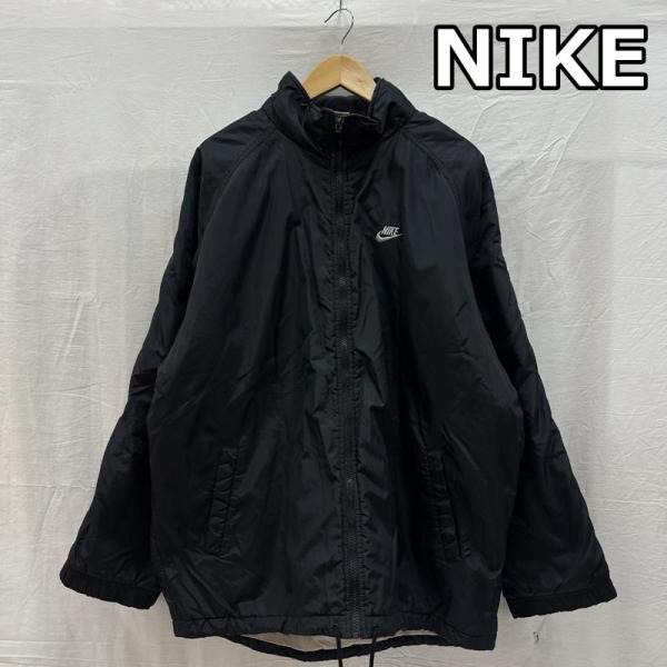ナイキ タイ製 スタンドカラー フード収納 ジップアップ 中綿 ナイロン