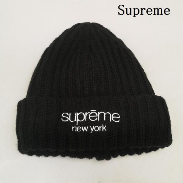 シュプリーム 23AW Classic Logo Chunky Ribbed Beanie クラシック