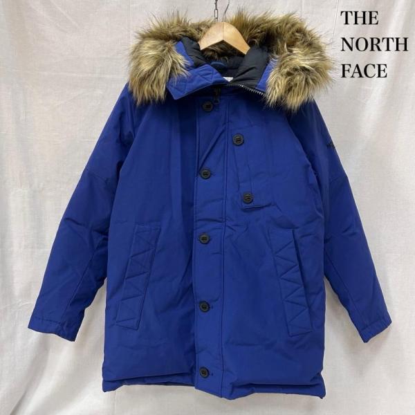 ザノースフェイス ブルー ダウンジャケット 韓国製 サイズ95 Lサイズ
