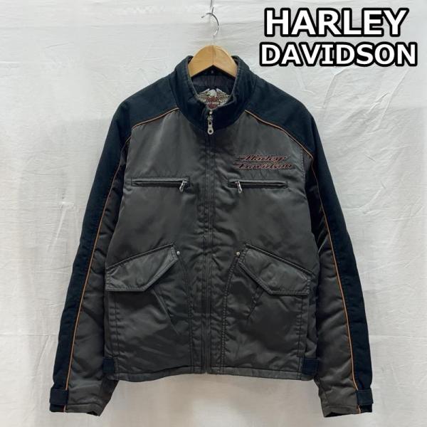 ハーレーダビッドソン レーシング バイカー ジャケット スタンドカラー