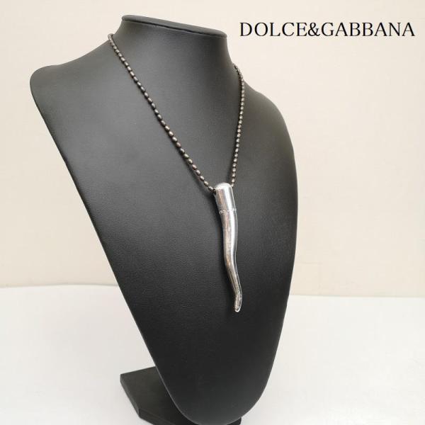 ドルチェアンドガッバーナ コルノ ツノ 角 シルバー ネックレス SV925