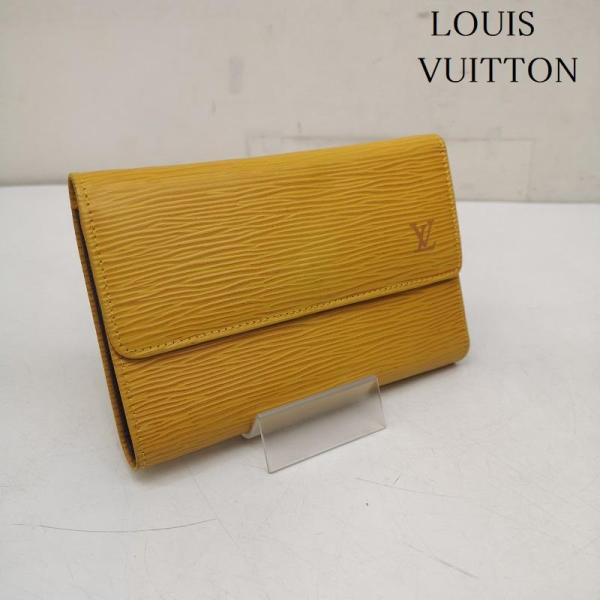 ✨美品✨ LOUIS VUITTON　ヴィトン　長財布　エピ　ポルトトレゾール ルイヴィトン M63719 エピ ポルトトレゾールエテュイパピエ 三つ折り
