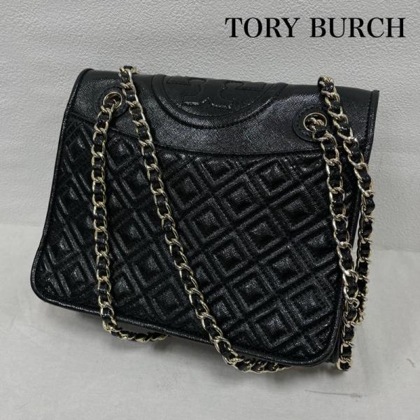 最終価格【新品タグ付き】 トリーバーチ ショルダーバッグ キルティング チェーン トリーバーチショルダーバッグキラチェーンキルティングレザー黒