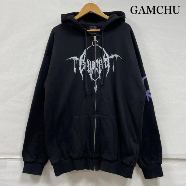 Gamchu【ガムチュ】緊張したくないボクの夜道逃亡パーカー 古着 GAMCHU ガムチュ 緊張したくないボクの夜道逃亡パーカー ジップ