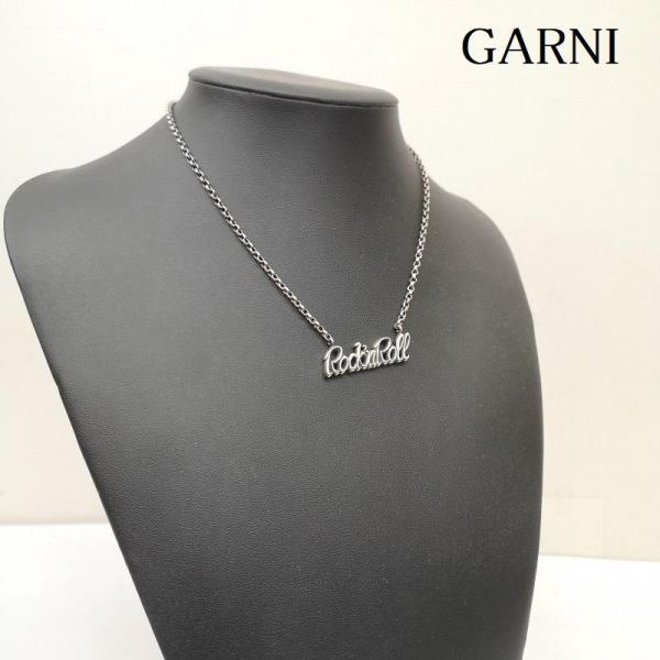 【週末限定割】GARNI ガルニ　ラウンドストーンシルバーネックレス　Lサイズ GARNI ガルニ / GARNI ガルニ GN22027 Round Stone Pendant - L
