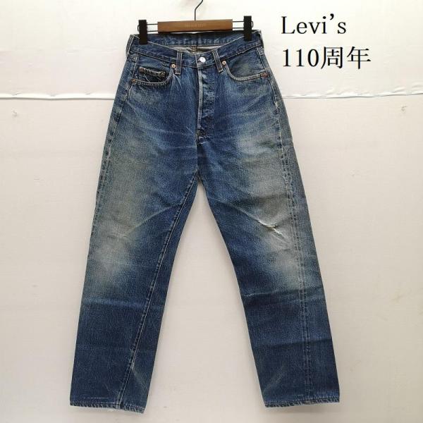 リーバイス 90s 92年 110周年 501 スモールe 赤耳 デニム パンツ USA