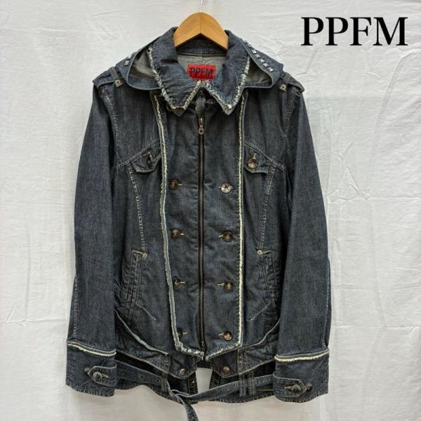 ピーピーエフエム ナポレオン ベルト ジップ ギミック スタッズ フード