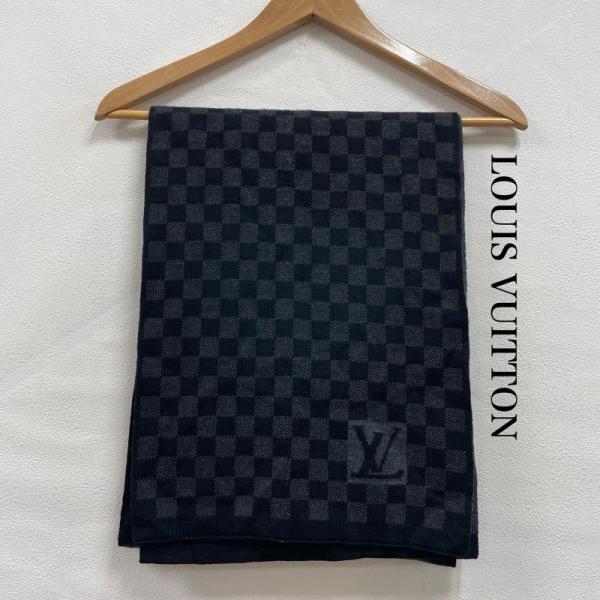 ルイヴィトン ダミエ グラフィット マフラー ウール イタリア製 LV