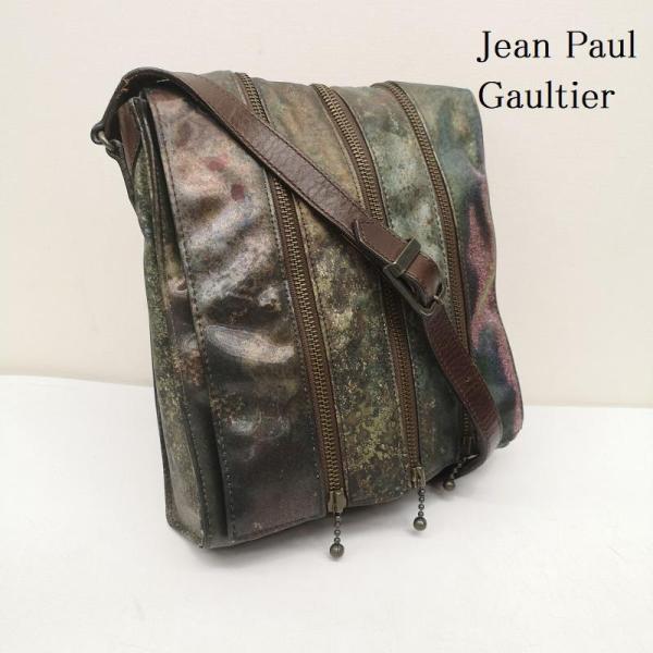 ジャンポールゴルチエ 90s Vサイバー 多重 分解 ジップ ショルダー