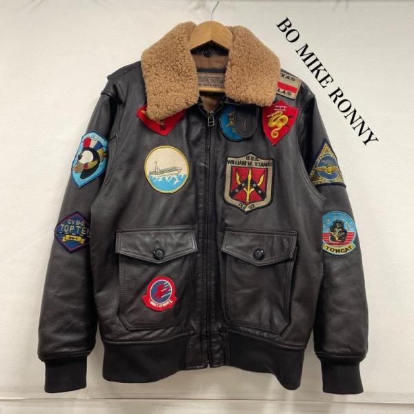 レザー BO MIKE RONNY トップガン モデル G-1 フライトジャケット ボア