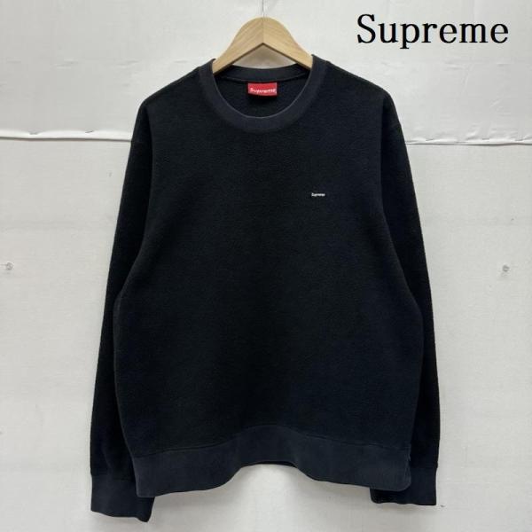 シュプリーム Polartec Small Box Crewneck ロゴ 刺繍 フリース
