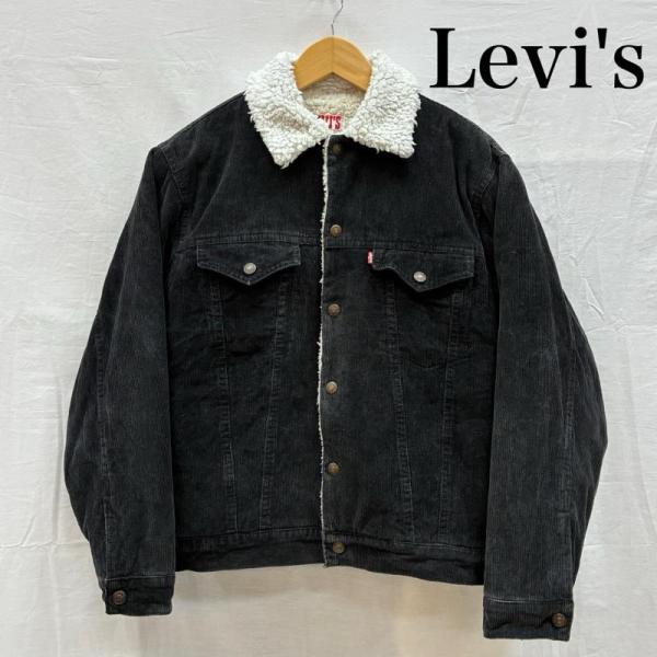 リーバイス 80s USA製 ブラック コーデュロイ 裏ボア シェルパ