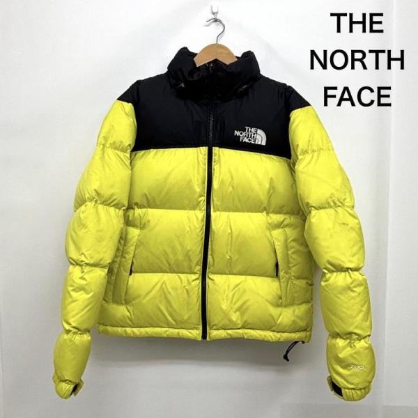 ザノースフェイス ダウンジャケット ヌプシ ブラック イエロー S