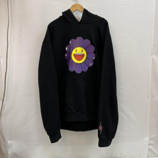 古着 J.Balvin 村上隆 コラボ フラワー プリント パーカー XXL