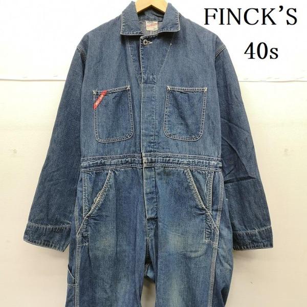 yuki 40s 大戦 オールインワン 60s Searsオールインワン ヴィンテージ 40s 50s FINCK'S フィンクス デニム ジャンプスーツ