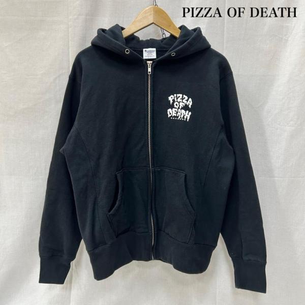 【未使用品】Pizza of Death 　ジップアップパーカー　 ブラックM brandworks_50153234