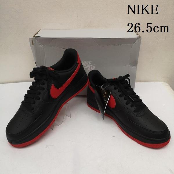 ナイキ AIR FORCE 1 07 BLACK RED エア フォース DC2911-001 26.5cm 50156040 50156040