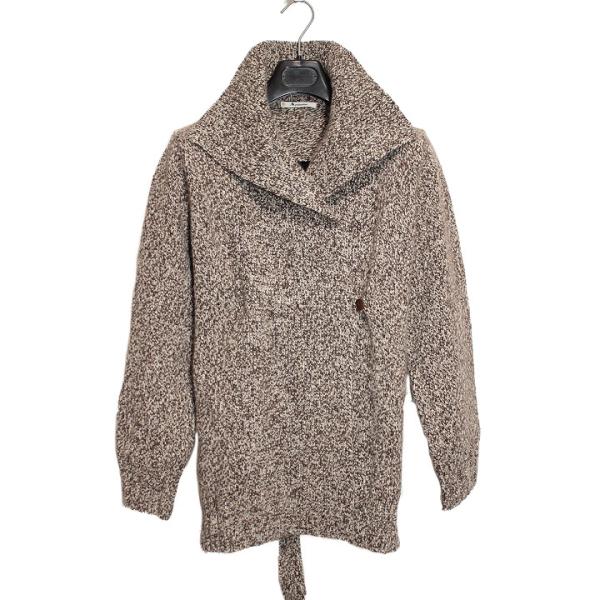 Aquascutum アクアスキュータム アンゴラ混 長袖 ニット ガウン 