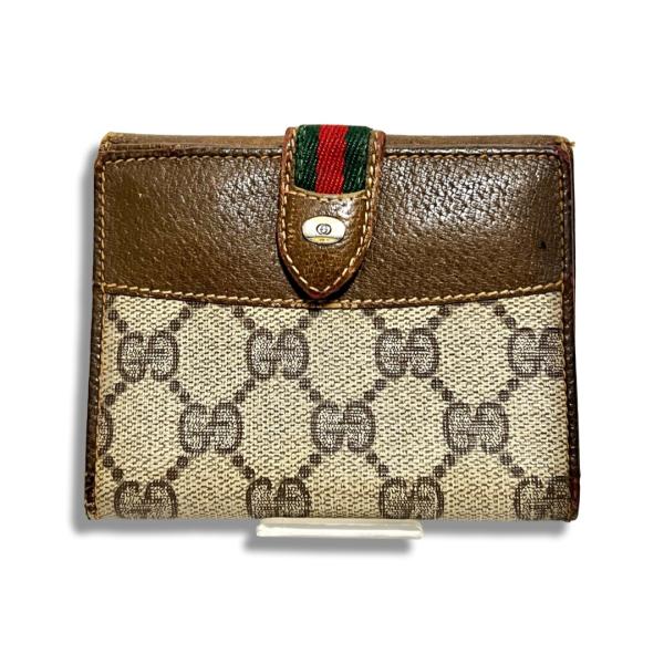GUCCI オールドグッチ シェリーライン 二つ折り 財布 小銭入れ