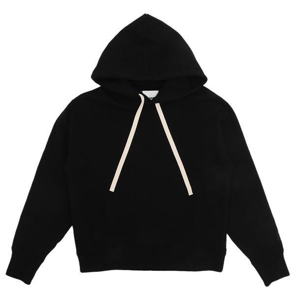 JIL SANDER パーカー　フーディ　黒 ジルサンダー JIL SANDER パーカー レディース フーディ ブランドロゴ