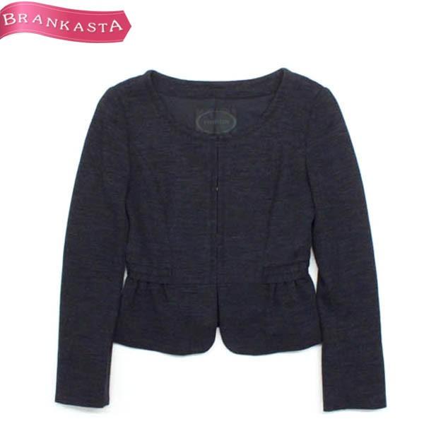 Untitled アンタイトル ウール カットソー ノーカラー ペプラムジャケット 0 チャコールグレー 特別セール 4 11まで 19ig76 中古ブランドショップブランカスタ 通販 Yahoo ショッピング