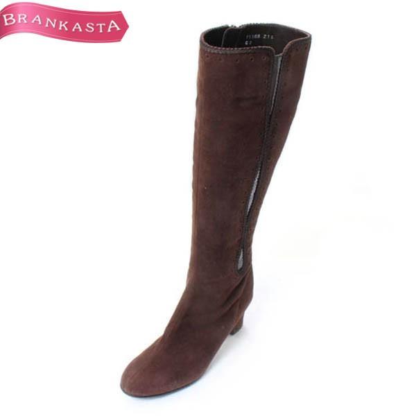 Ginza Yoshinoya 銀座ヨシノヤ スエード ミドルヒールロングブーツ 21 5 ダークブラウン 期間限定特別セール 19wa 中古ブランドショップブランカスタ 通販 Yahoo ショッピング