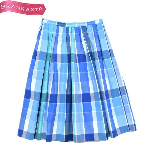 Necobrand Ef De Sister ネコブランド コットン チェック柄 ミモレ丈スカート 9号 ブルー系マルチ 期間限定特別セール 22me27 中古ブランドショップブランカスタ 通販 Yahoo ショッピング
