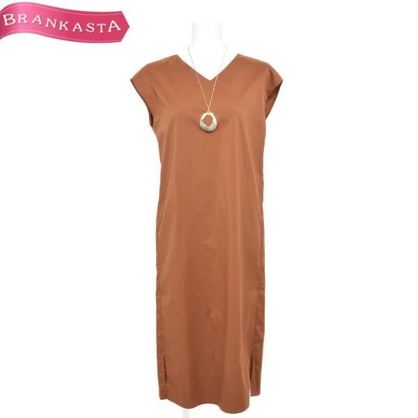 Nolley S Sophi ノーリーズソフィ Vネック フレンチスリーブロングワンピース 38 ブラウン Gw特別セール 5 5まで 22mx24 中古ブランドショップブランカスタ 通販 Yahoo ショッピング