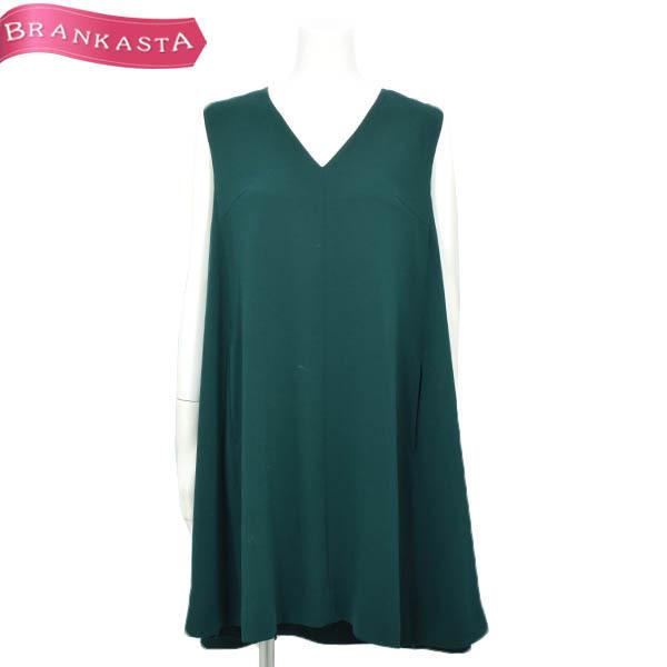 Le Ciel Bleu ルシェルブルー ワンピース ひざ丈 Aライン Vネック ノースリーブ 38 M グリーン 特別sale 10 還元 9 12迄 22ny64 中古ブランドショップブランカスタ 通販 Yahoo ショッピング