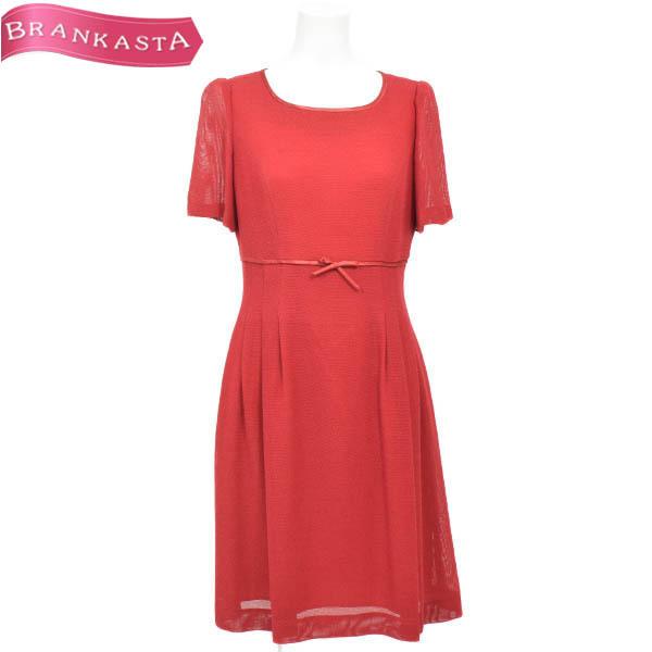 エムズグレイシー ワンピース ミモレ ミディ丈 40 L相当 半袖 入ウエスト切替 サテンリボン 赤 M S Gracy 美品 10 5迄限定 緊急特別セール 23qy93 中古ブランドショップブランカスタ 通販 Yahoo ショッピング