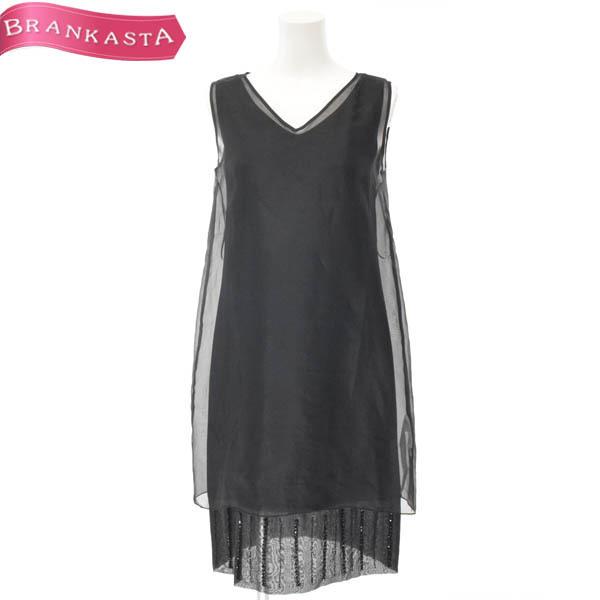 エス マックスマーラ ワンピース ミニ S ボックス オーガンジー カットソー ビーズ装飾 黒 S Maxmara 定価6 4万 特別sale 全品 Off 23ro48 中古ブランドショップブランカスタ 通販 Yahoo ショッピング