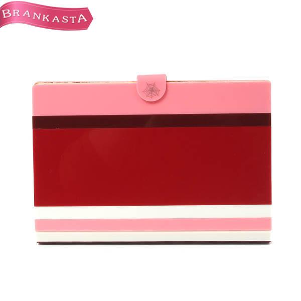 シャーロットオリンピア クラッチバッグ ボーダー柄 赤 ピンク 白 他 Charlotte Olympia 8 4迄 Paypayボーナス 5 23vw13 中古ブランドショップブランカスタ 通販 Yahoo ショッピング