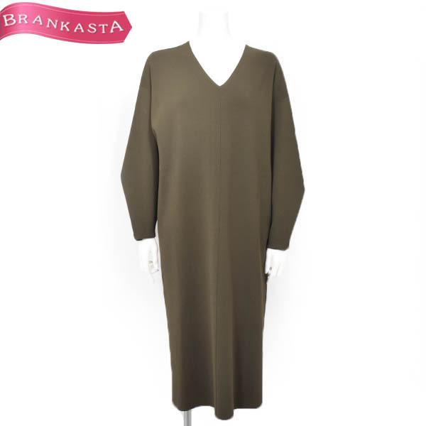 Icb アイシービー ニットワンピース ロング丈 ドロップショルダー Vネック サック L モスグリーン Gwセール 5 9まで延長 23pr30 中古ブランドショップブランカスタ 通販 Yahoo ショッピング