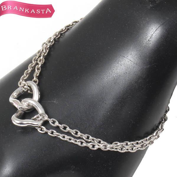 イヴ サンローラン ブレスレット 2重チェーン シルバー925 銀製 YVES