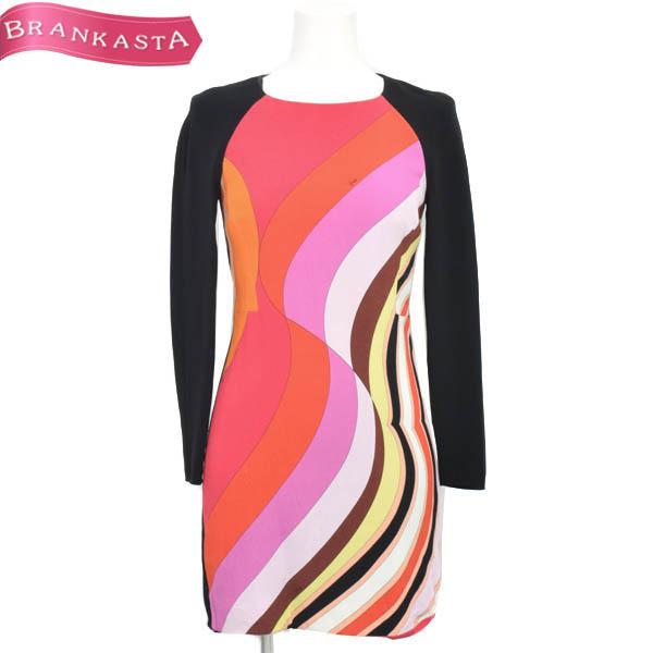 エミリオプッチ ワンピース ミニ I 38 S相当 ボックス ラグランスリーブ レディース 黒 マルチカラー Emilio Pucci 特大sale Offクーポン有 23qj41 中古ブランドショップブランカスタ 通販 Yahoo ショッピング
