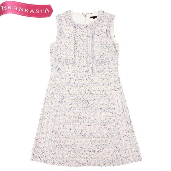 Icb アイシービー ワンピース ツイード ミモレ ミディ丈 42 L相当 Aライン ノースリーブ レディース 白 マルチ 特大sale Offクーポン有 23sf43 中古ブランドショップブランカスタ 通販 Yahoo ショッピング