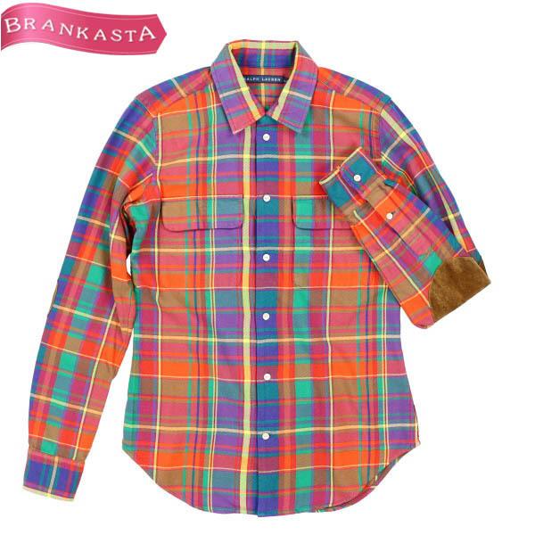 ラルフローレン シャツ トップス チェック柄 長袖 4 M相当 エルボーパッチ 牛革 レディース Ralph Lauren 定価2 2万 Paypay更に 10 還元中 23sf12 中古ブランドショップブランカスタ 通販 Yahoo ショッピング