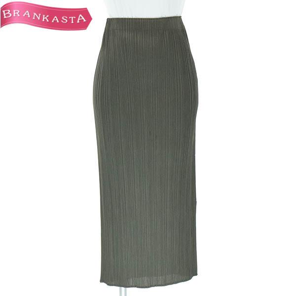 プリーツプリーズ ロングスカート タイト 2 M シャトルプリーツ レディース カーキグリーン Pleats Please 特大sale 最大75 Off 23rz34 中古ブランドショップブランカスタ 通販 Yahoo ショッピング