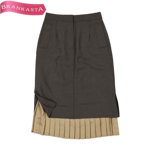アクアスキュータム ロングスカート タイト M レイヤード 2way スリット プリーツ レディース カーキ Aquascutum 美品 超p祭 クーポンで更に Off 31lf91 中古ブランドショップブランカスタ 通販 Yahoo ショッピング