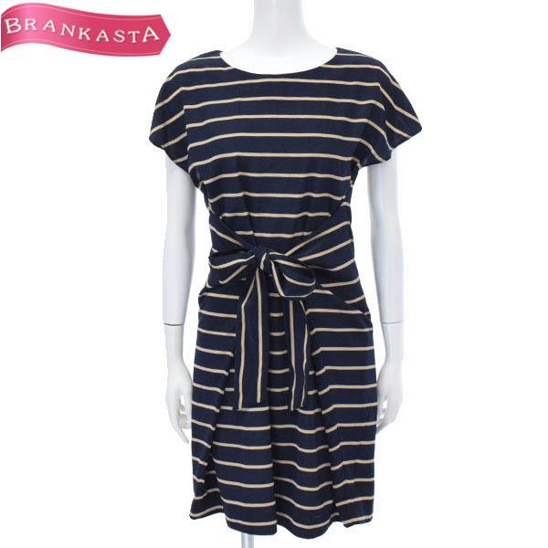 イネド ワンピース ボーダー柄 ひざ丈 9 M相当 半袖 リボン 薄手 レディース ネイビー ベージュ Ined 美品 24h限定 10 Offクーポン有 41cr16 中古ブランドショップブランカスタ 通販 Yahoo ショッピング
