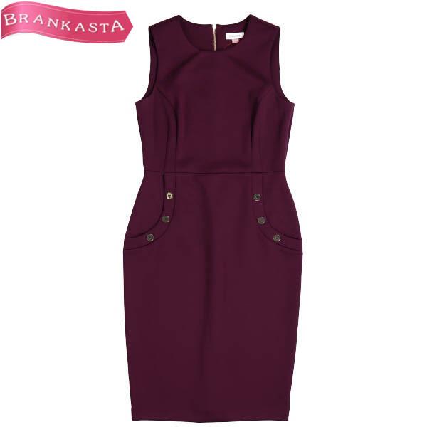 カルバンクライン タイトワンピース ミモレ ミディ丈 10 L ノースリーブ ダンボールカットソー ボルドー Calvin Klein 24h限定 10 Offクーポン有 41ch43 中古ブランドショップブランカスタ 通販 Yahoo ショッピング